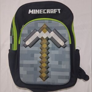 Minecraft Backpack with Pickaxe Design
